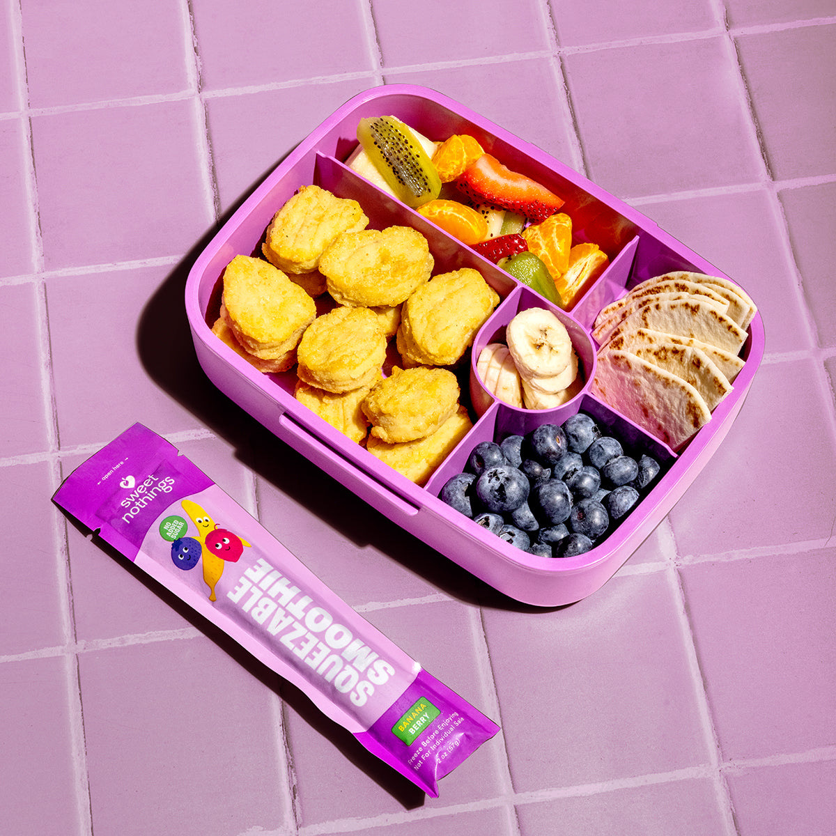 Banana Berry Squeezable Smoothie Pops