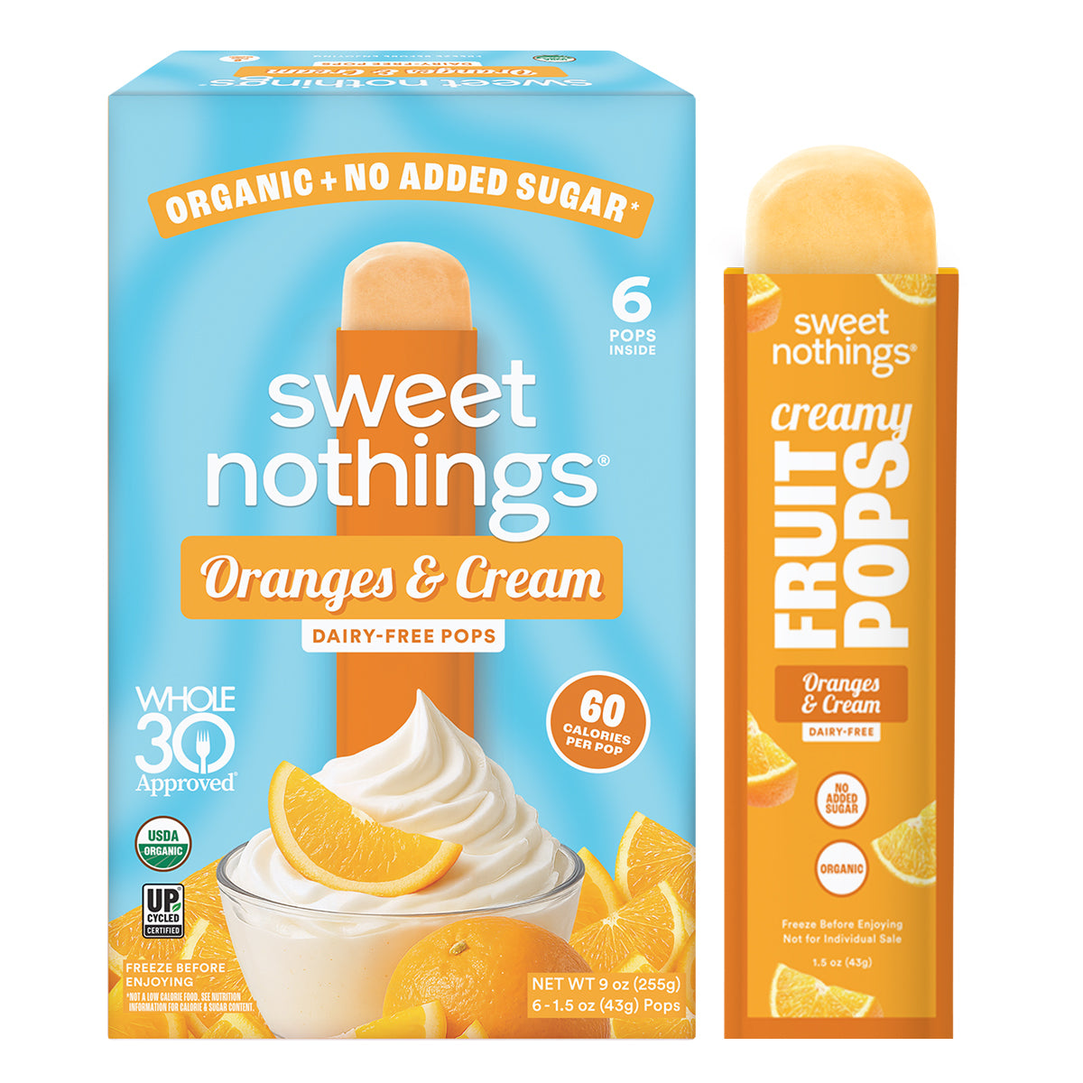 Oranges & Cream Fruit Pops