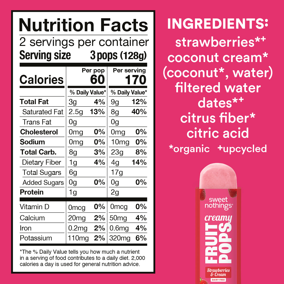 Strawberries & Cream Fruit Pops