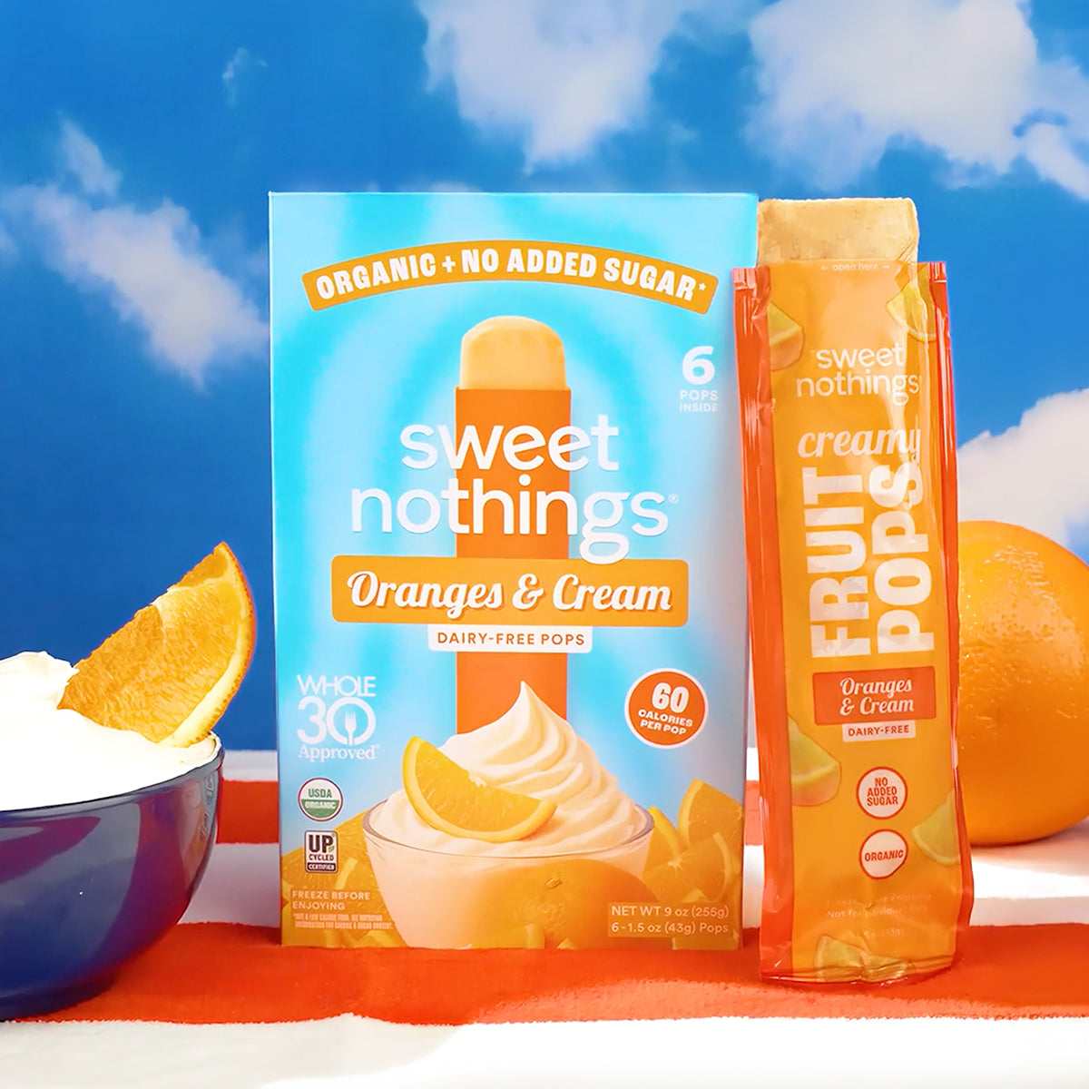 Oranges & Cream Fruit Pops