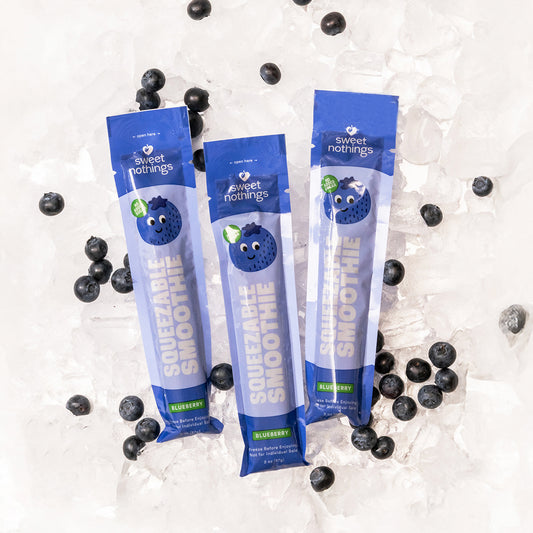 Blueberry Kale Smoothie Pops